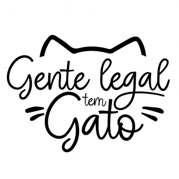 Gente legal tem gato