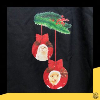 Essa camiseta com a cara dos pets em clima de Natal é a melhor coisa que aparecerá na sua timeline hoje! 😍 E você, já está no clima natalino?
